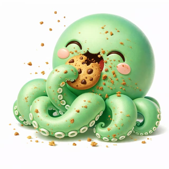 Octopus with cookie
